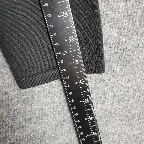 QUACKER FACTORY Black Sequin Christmas Poinsettia Holiday Novelty Sweater XS - Picture 12 of 12